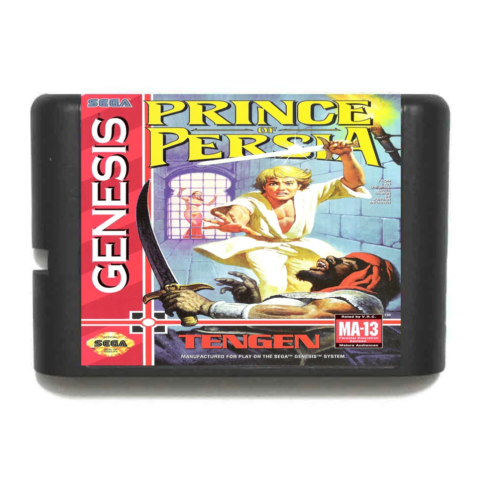 Принц Персии 16 бит MD карточная игра для Sega игры Mega Drive Genesis|Картриджи| |