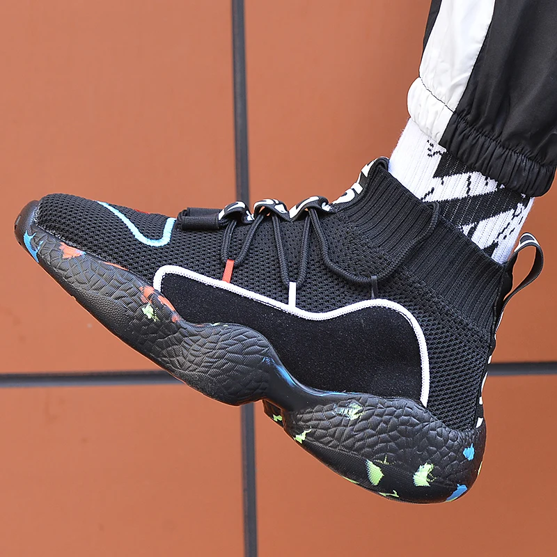 

Unisex Breathable Popcorn Sneakers Fashion Large Size Running Shoes Women Increase Non-slip Wear-resistant Running Shoes Men