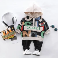infantil baby boys girls clothing set kids letter tracksuit hooded sweater outerwear pants children autumn spring outfits suits