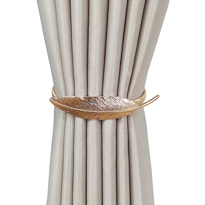 

1X Curtain Tieback Creative Leaves Shaped Curtain Buckle Home Decoreation Curtain Holder Hook Buckle Clip Room Accessories