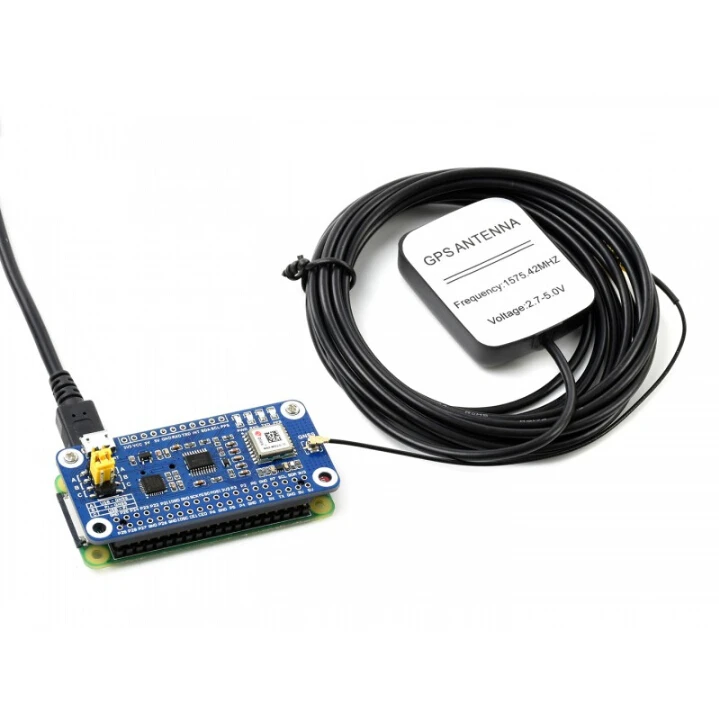 Шляпа Waveshare MAX M8Q GNSS для Raspberry Pi поддержка мульти созвездий GPS Beidou Galileo