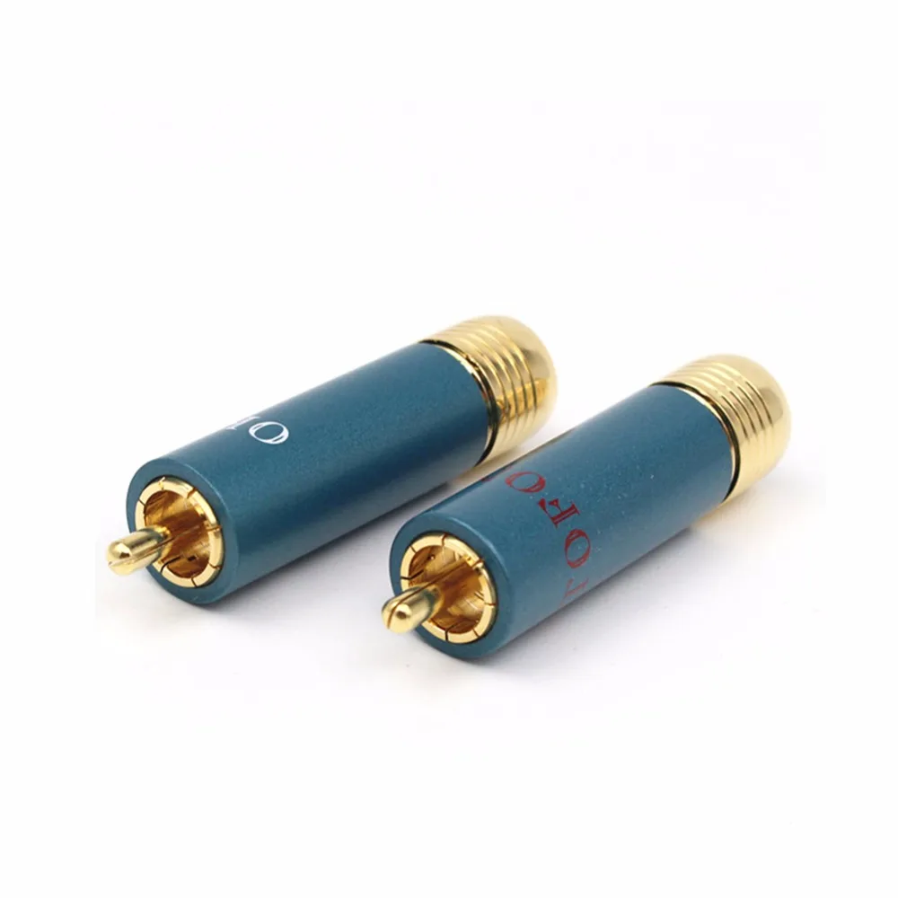 Позолоченный Hi-Fi RCA разъем Hi-end ортофон 8NX разъемы для Interconnect аудио кабели