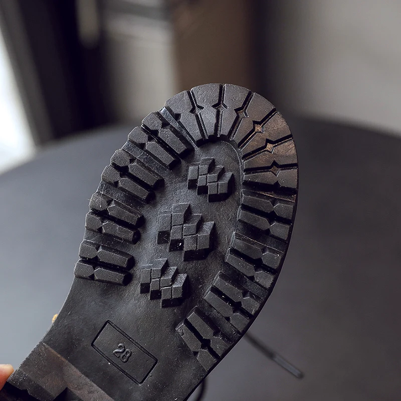 Детские Ботинки martin Новинка белые ботильоны из искусственной кожи обувь для