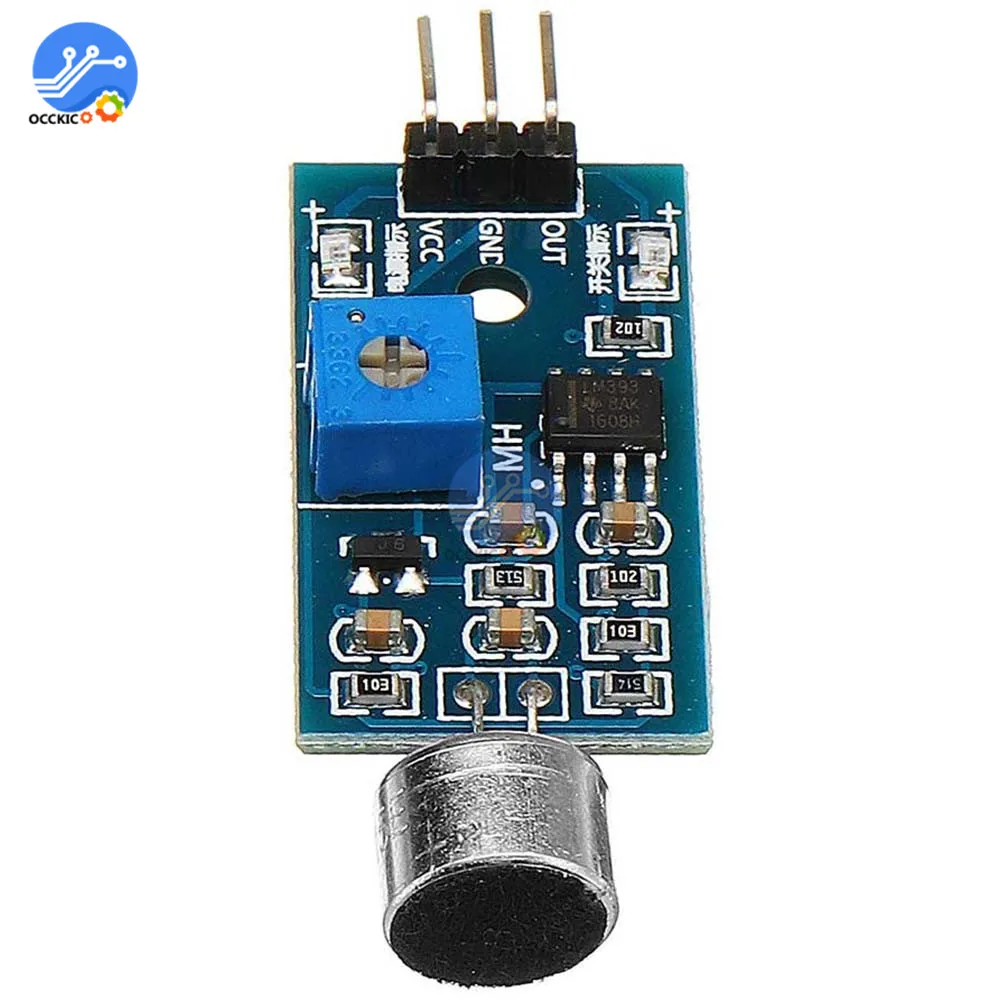 Микрофонный датчик Высокочувствительный звуковой модуль распознавания голоса