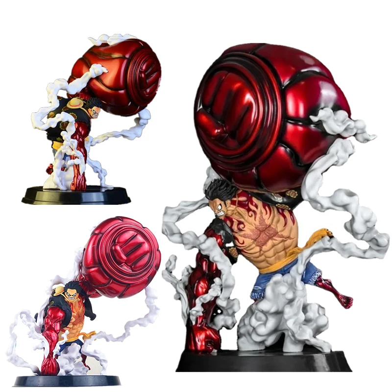 

One Piece 20cm Doll Big Hand Luffy GK Wano Country Great Ape King PVC Movable Doll Statue Model Collection Toy