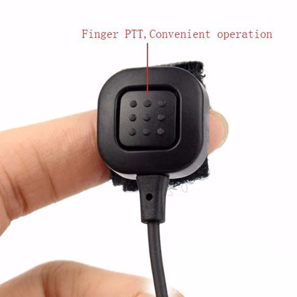 Выдвижная PTT Горло микрофон гарнитура для радио Baofeng CB иди и болтай Walkie Talkie “иди