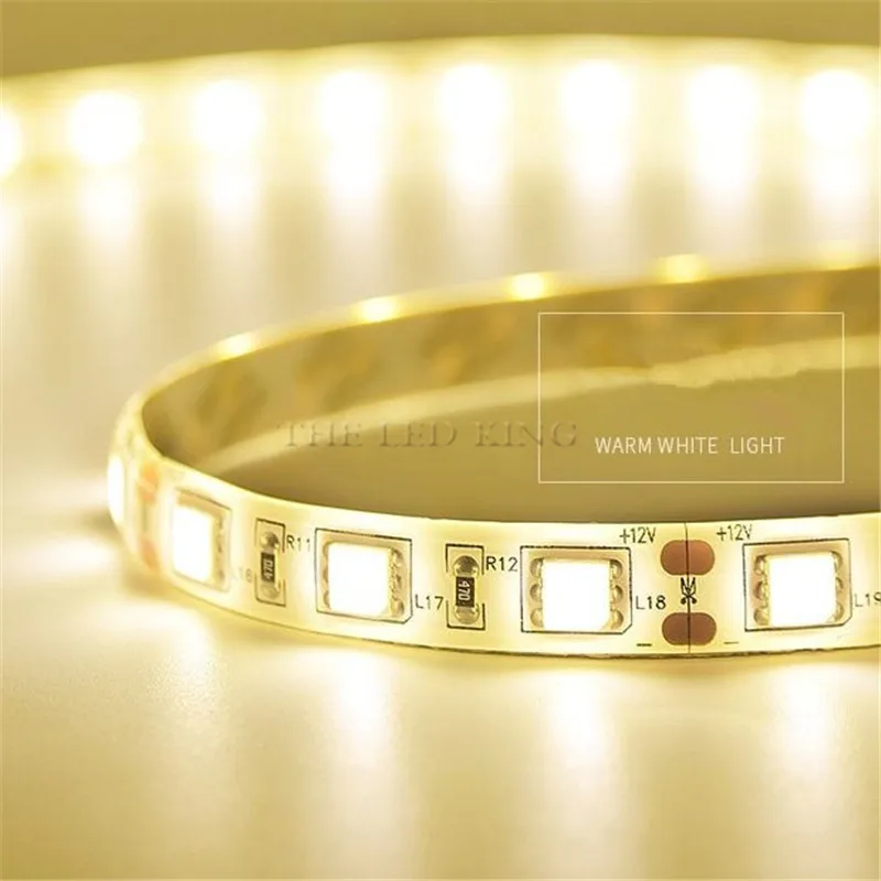 5 м Светодиодная лента освещения 5054 2835 SMD гибкая светодиодная Диодная 120
