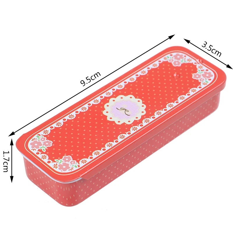 1PCS Rectangular Slide Cover Mini Iron Box Storage Wedding Jewelry Pill Cases Portable Tin Boxs Container | Дом и сад