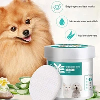130 pads pet eye wipeseye tear stain remover wipes for cats dogsnon irritating cleaning wipes
