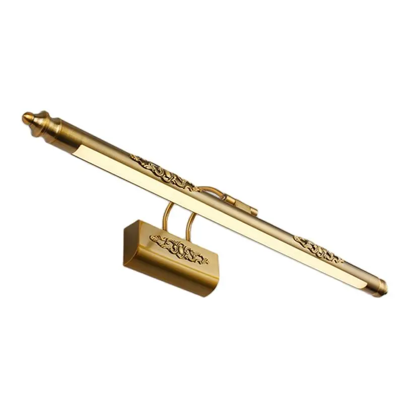 Светодиодный настенный светильник в ванной классический античный из латуни