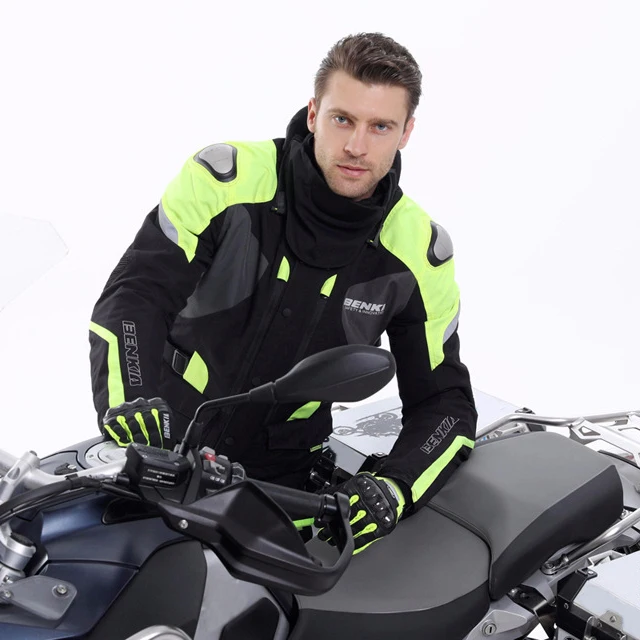 

BENKIA Motorcycle Jacket Motorbike Racing Jacket Winter Keep Warm Neck Protective Gear With Detachable Liner Moto Jacket JD10