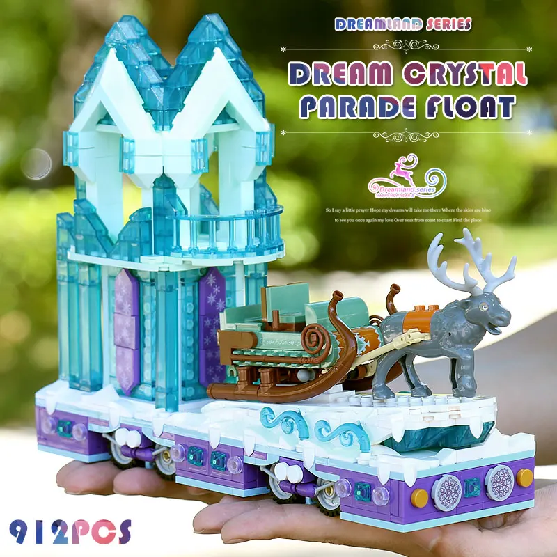 

Mould King Building Blocks The Princess Reindeer Carriage Sleigh Set Assembly Educational Toys for Girls