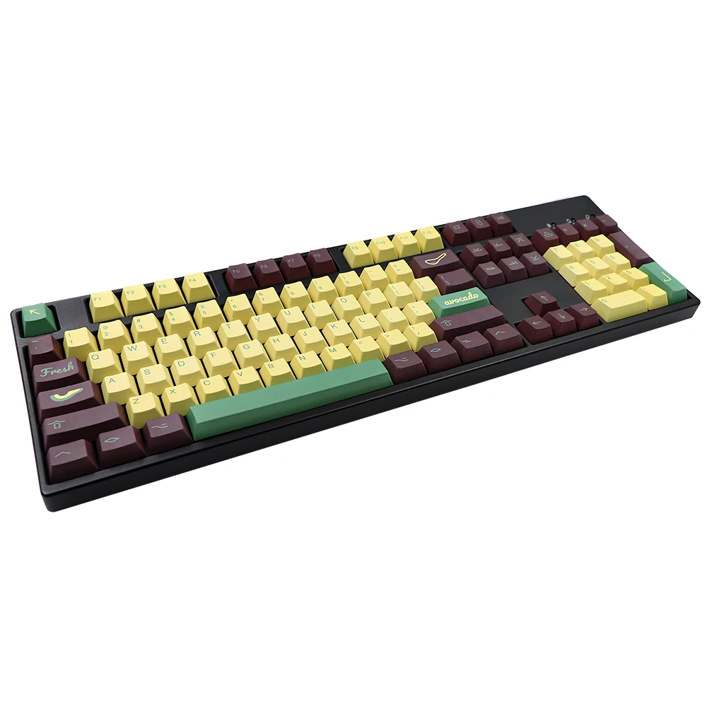 

GMK-KEY Avocado Keycap Cherry Profile DYE-SUB Personalized pbt Keycaps For Mechanical Keyboard GK61 DZ60 84 96 Layout iso Key