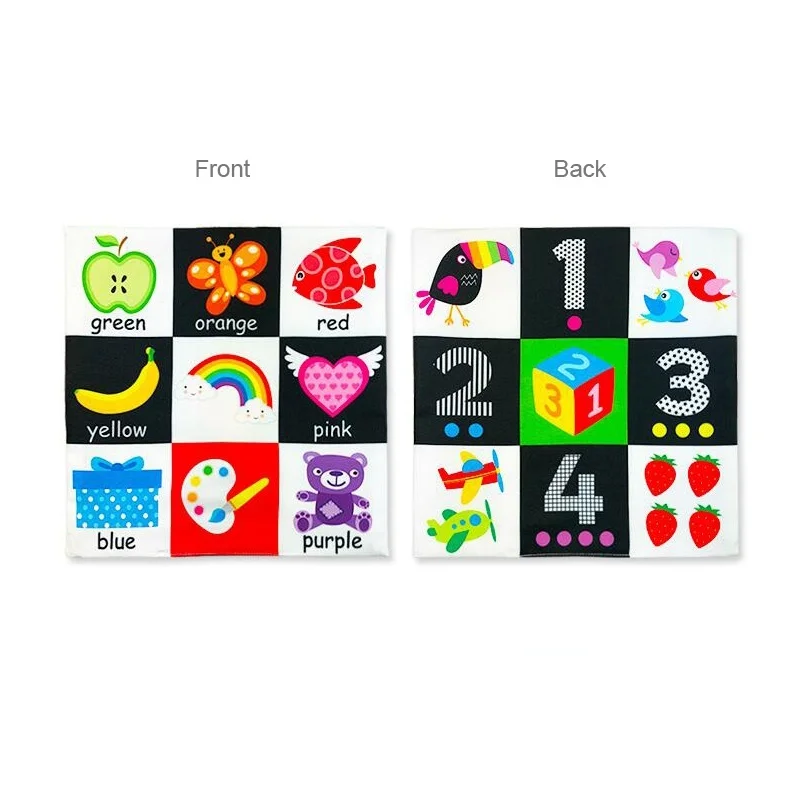 От 0 до 12 месяцев Детские игрушки для новорожденных мягкая ткань книга обучающая