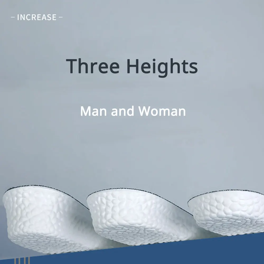 

Invisible Height Increase Insoles for Men and Women, Comfortable Non Slip Heel Cups
