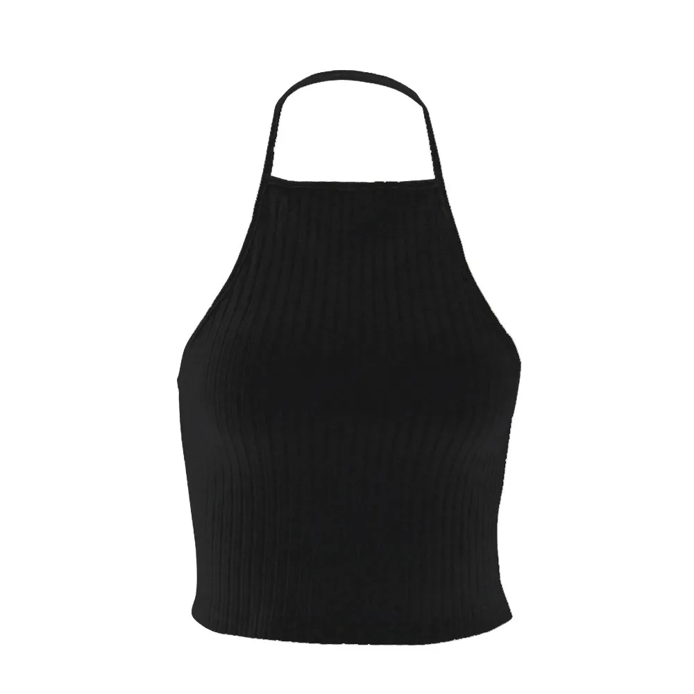 SAGACE модный винтажный сексуальный укороченный топ без рукавов распродажа и хит