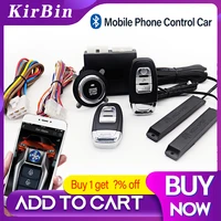 car alarm push button start stop key remote start engine phone remote control ignition kit car central lock keyless entry system