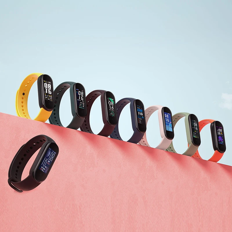 Глобальная версия Xiaomi Mi Band 5 Смарт браслет активно матричные осид динамический