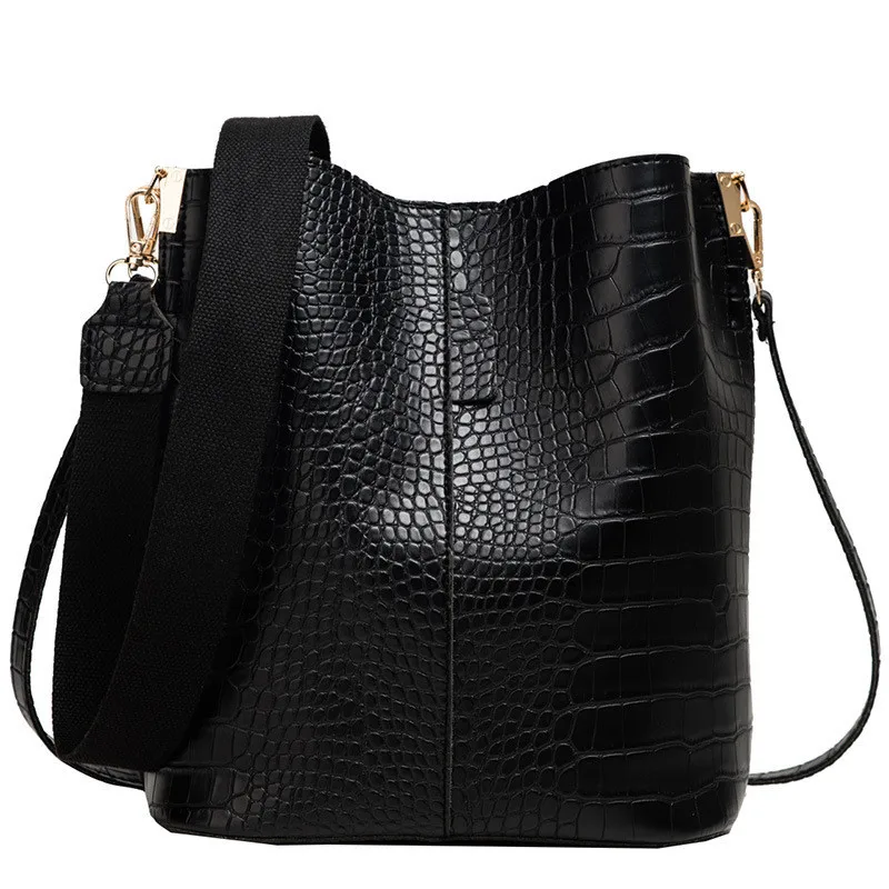 Женская сумка-мешок через плечо вместительная сумка из искусственной кожи с