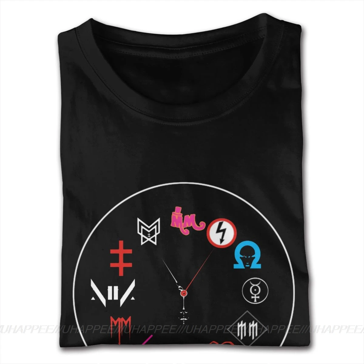 Мужская футболка с коротким рукавом и круглым вырезом |