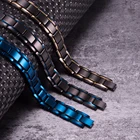 Цвет: черный, синий браслет Для мужчин Нержавеющаясталь 12 мм ремешок на запястье магнитный браслет Для мужчин нежелательно оставлять заряд магнитный браслет Преимущества дропшиппинг