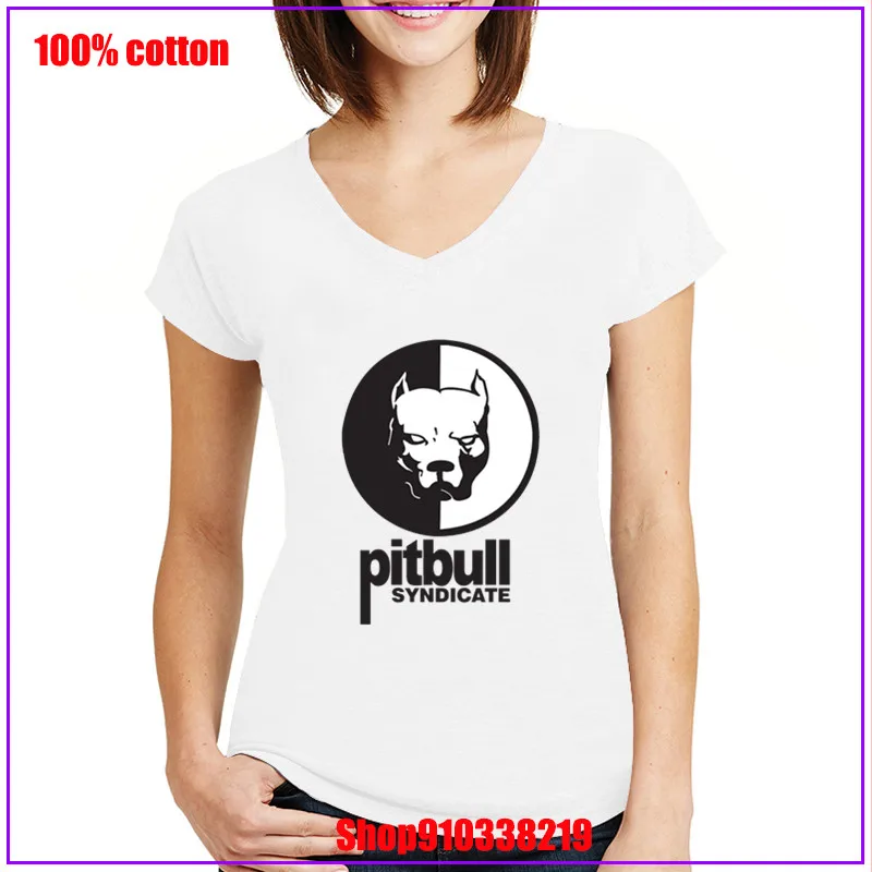 Pitbull unionate женские модные футболки Летние прямые 100% хлопок интересные фотографии