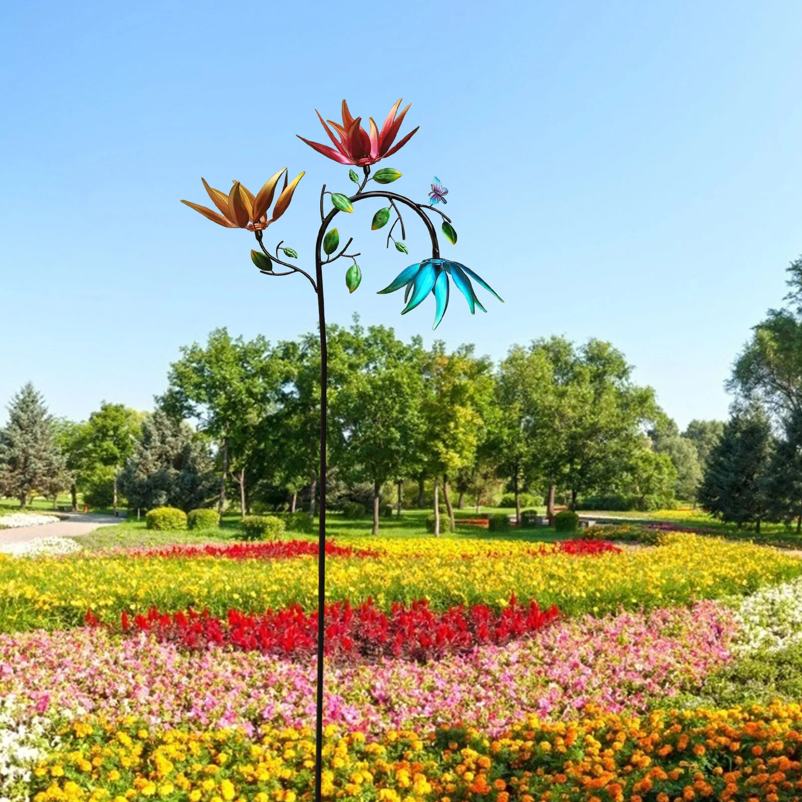 

Large Metal Wind Spinners Windmill For Yard And Garden Outdoor Art Decoration