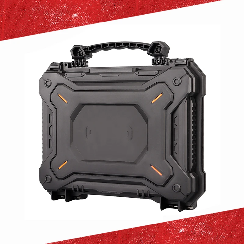 

12.6 Inch Protective Safety Case 5L Outdoor Shockproof Case Pistol Holder Tactical Safety Equipment Tool Hardware Storage Case
