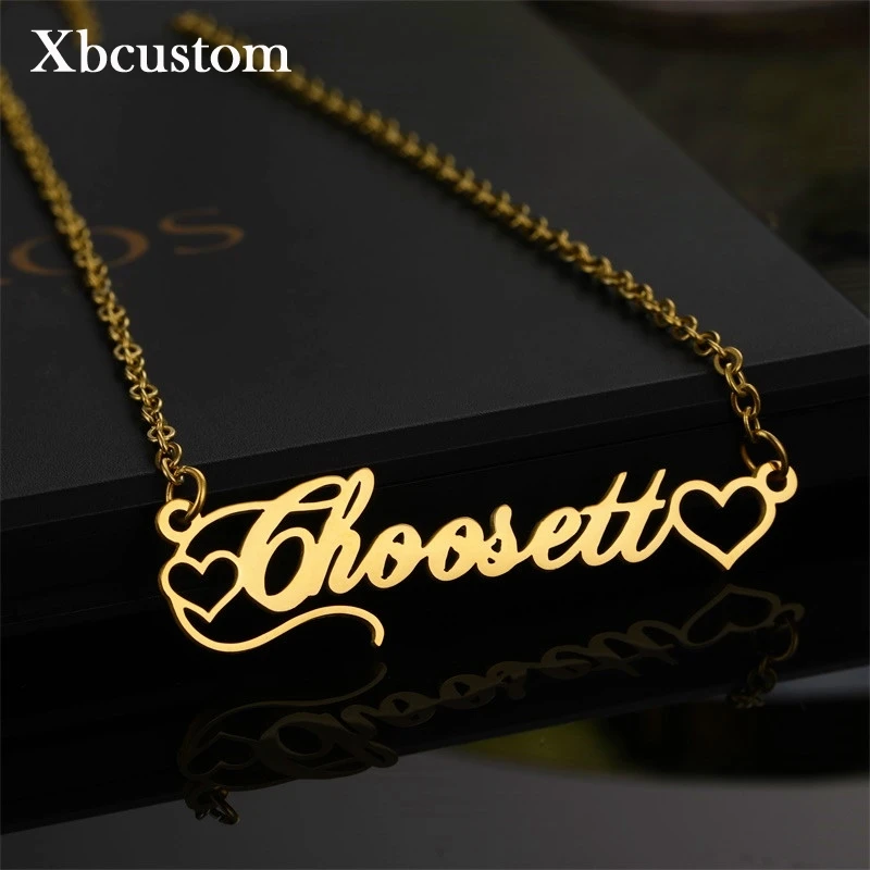 Ожерелье с именем для женщин и девушек из нержавеющей стали|Индивидуальные