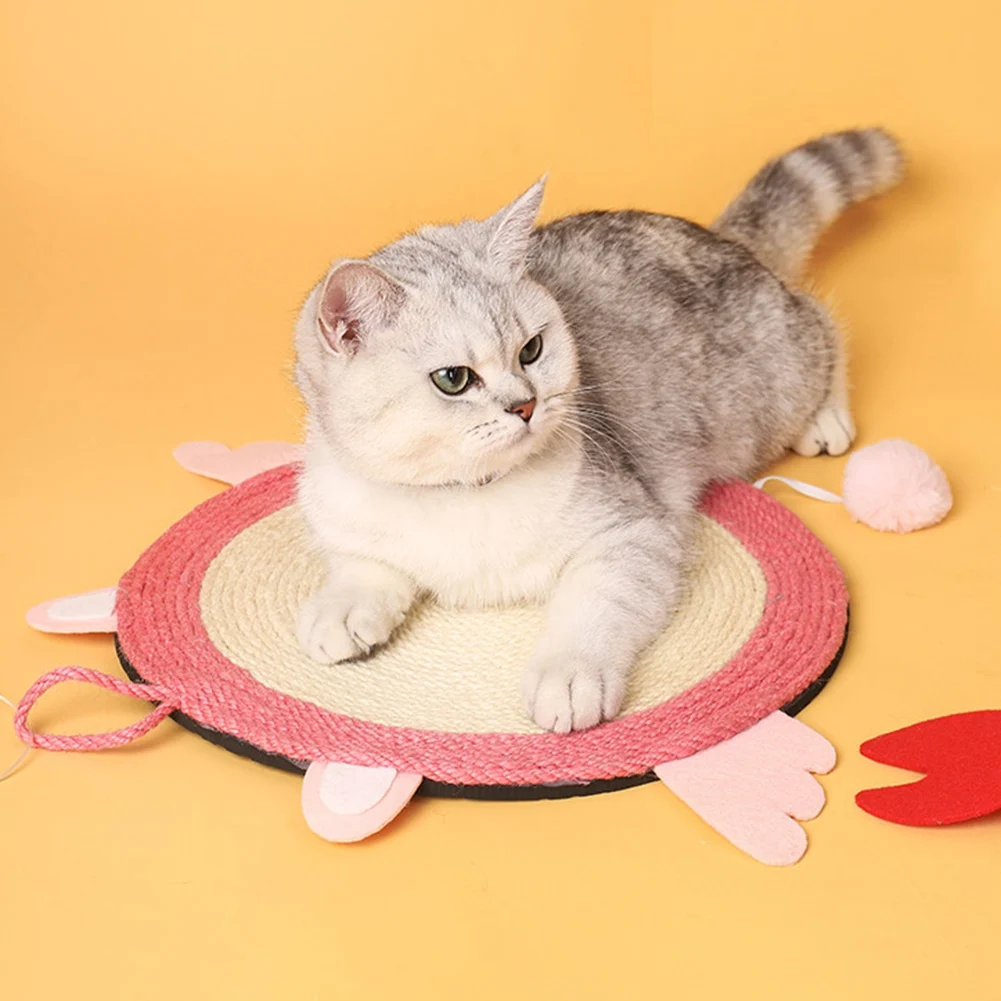 

Cat Scratching Board Kitten Claw Grinder Sisal Rope Mat Wear-Resistant Scratcher Paw Pad Toys Pet Supplies