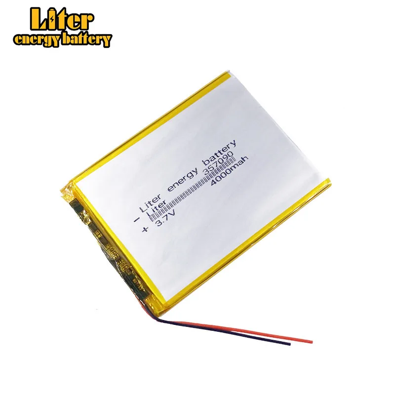 4000mAh 337090 3.7V lithium polymer battery 357090 tablet computer students | Электроника