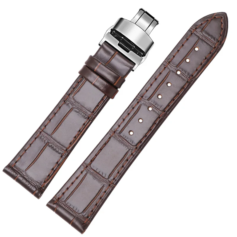 

Soft Genuine Leather Strap Replacement Ck Dw Tissot Men's And Women's Ultrathin Cow Leather Watchband 12 13 14 15 17 19 20 22mm