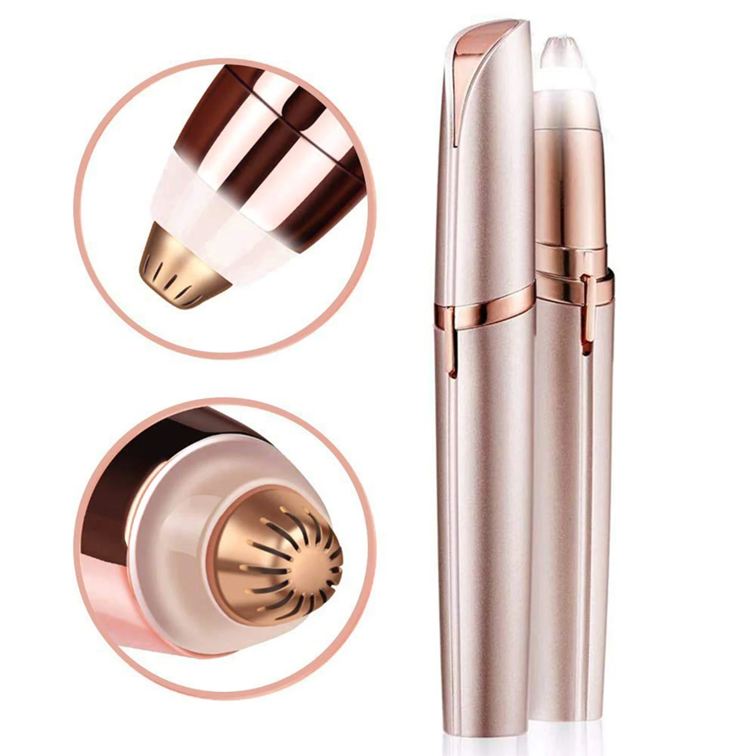 Электрический триммер для бровей безболезненный эпилятор мини бритва