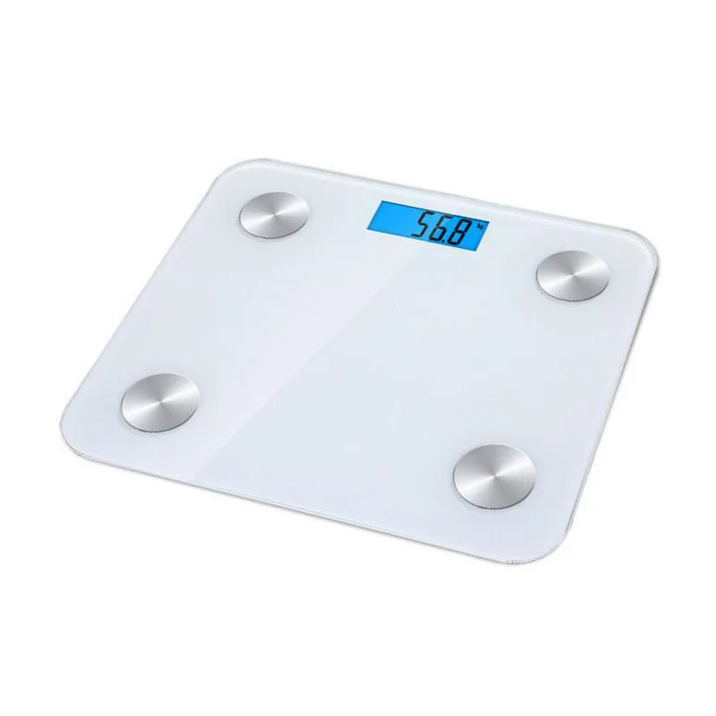 Закаленное стекло квадратное умное приложение весы для тела и жира домашнего