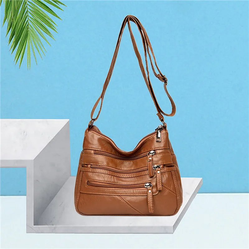 

High Quality New Shoulder Crossbody Bags For Women Pu Leather Messenger Bag For Girls Female Purse And Handbags