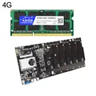 BTC-T37 Mining Rig материнская плата Eth Combo 8 GPU со встроенным ЦП + 64GB mstaa SSD + 8GB DDR3 RAM поддержка PCI x16 криптоэфир