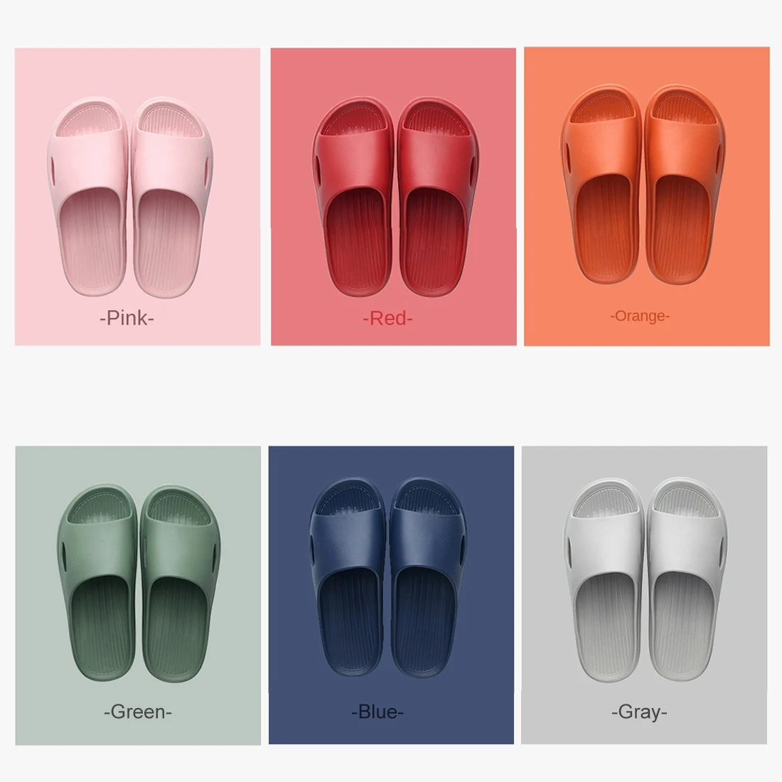 

Neew Eva Unisex Soft Slippers Couple Home Sandals Household Pool Slipper Beach Casual Shoes Bathroom Shower Non-slip Slippers