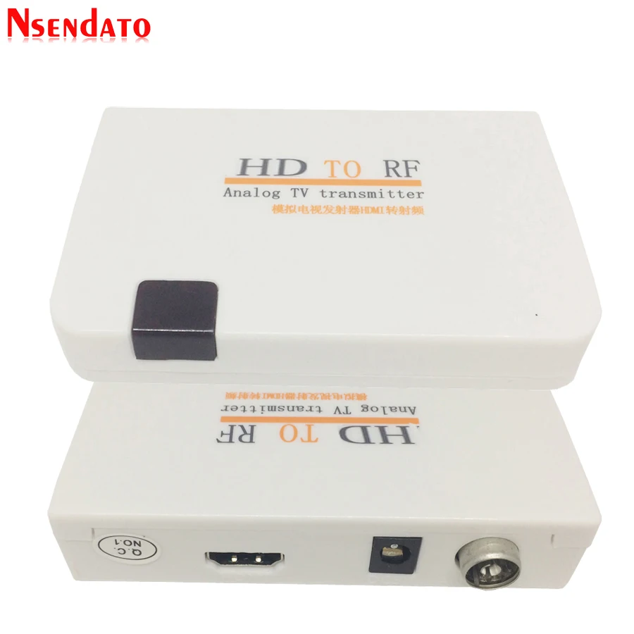 Коаксиальный преобразователь HD в RF аналоговый сигнал ТВ передатчик с пультом