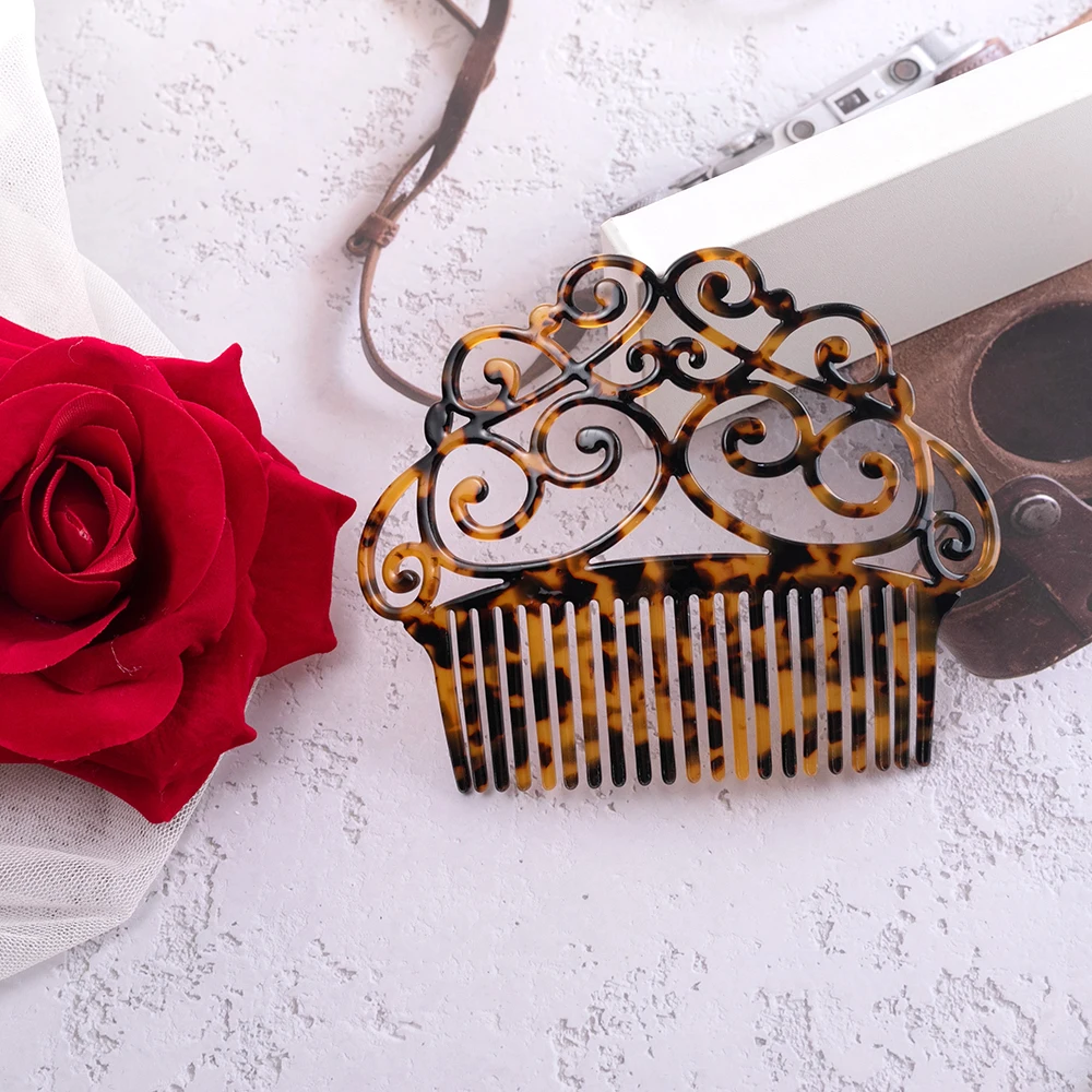 Ful Acetate Hair Accessories Faux Tortoise Shell Women Hair Clips Flamenco Dancers Headdresses Jewelry