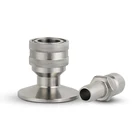 Набор быстроразъемных шаровых замков с тремя зажимами 1,5 дюйма, комплект коннекторов для домашнего пивоварения Tri Clover 304, санитарный фитинг для бочонка