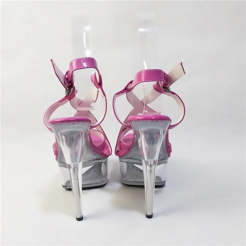 Очень высокий каблук 15-17 см Римский стиль открытые Клубные сандалии стилеты и