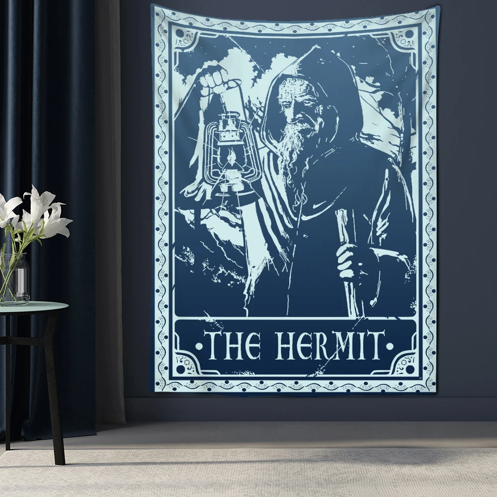 Настенный гобелен с изображением Таро смерти индийская мандала психоделический