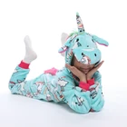 Пижама-кигуруми детская, с единорогом, для мальчиков и девочек
