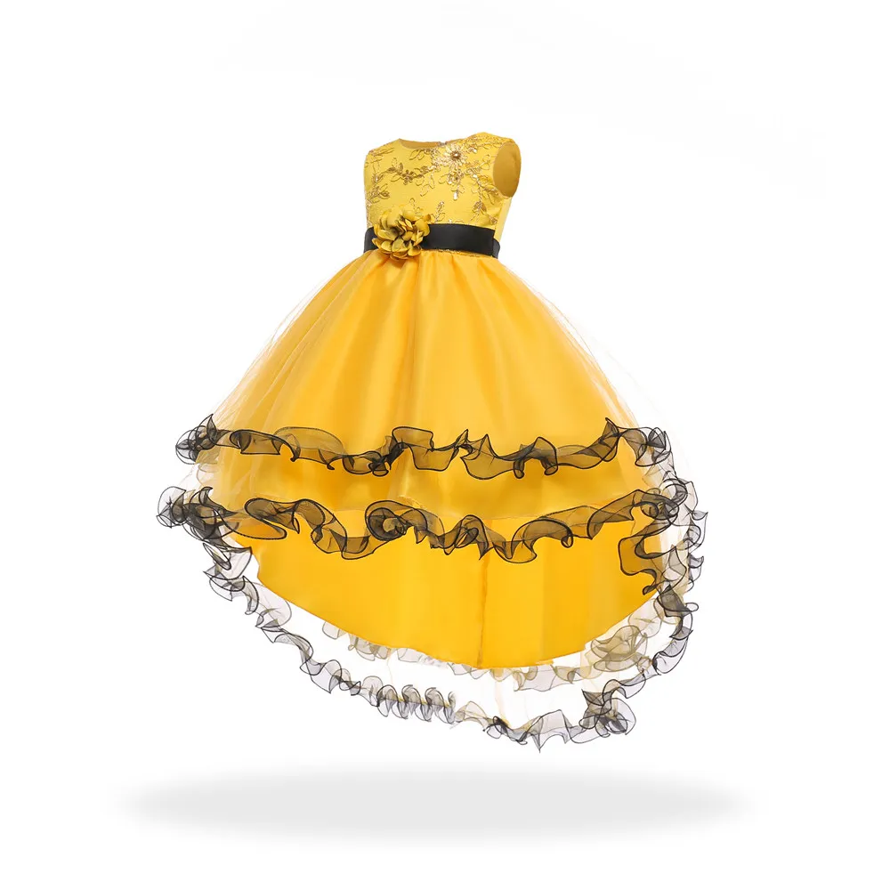 Бесплатная доставка лидер продаж 2021 Новое поступление желтое платье в стиле