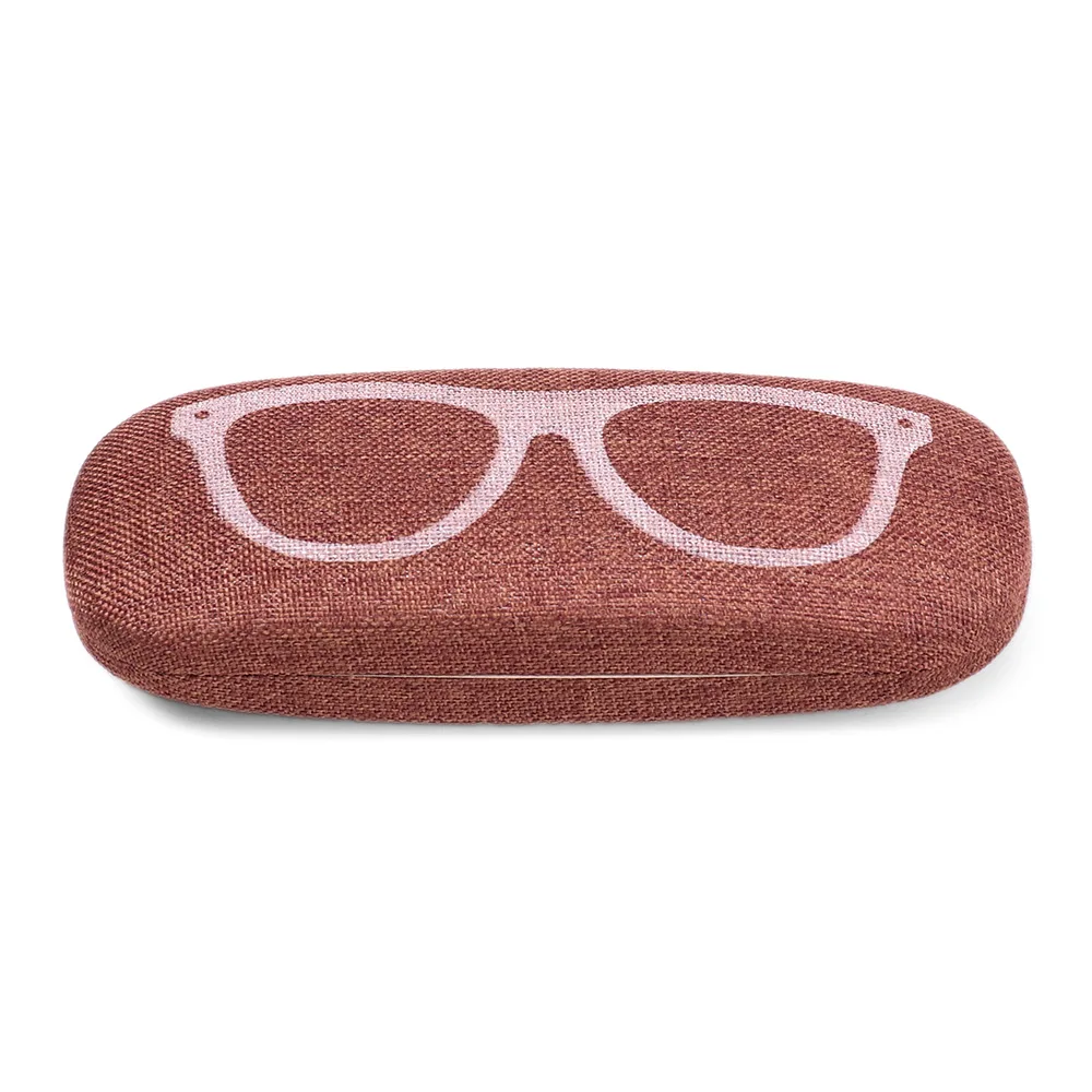 3-dark brown 1 шт., новинка, модные унисекс кожаные очки для глаз, Жесткий Чехол, защита для чтения, чехол, портативная коробка для хранения солнцезащитных очков - Цвет: 3-dark brown