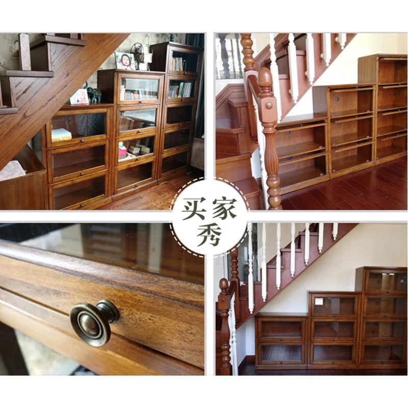 Деревянный книжный шкаф со стеклянной дверью bibliothque en bois avec porte vitrée WA692 |