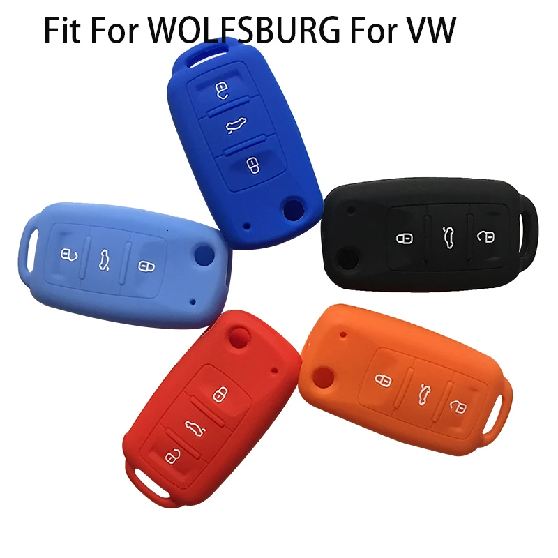 Чехол для ключа из силикагеля WOLFSBURG версия телефона чехол с дистанционным