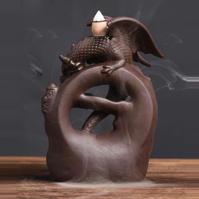 Скандинавская ароматическая горелка Pterosaur с обратным потоком держатель для