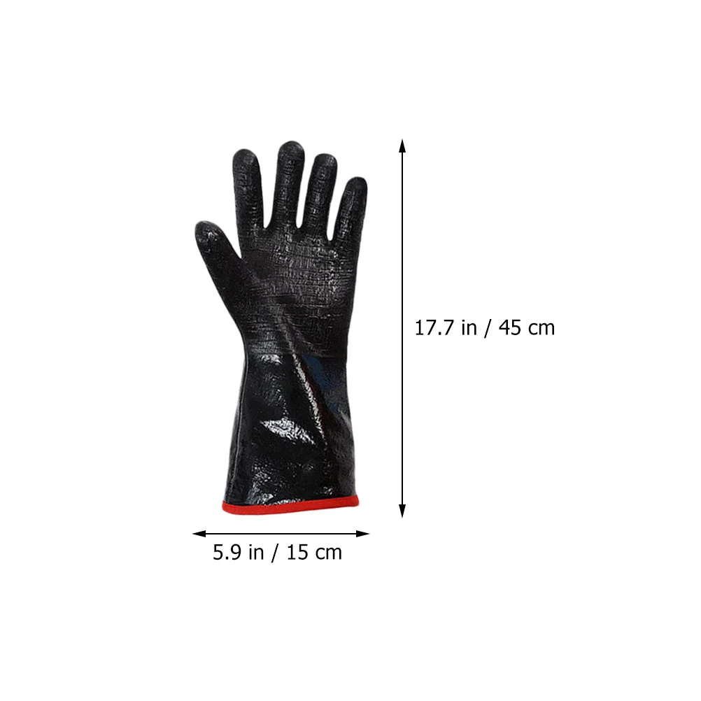 

1 Pair Heat Resistant BBQ Neoprene Fireproof Cooking Oven Mitts