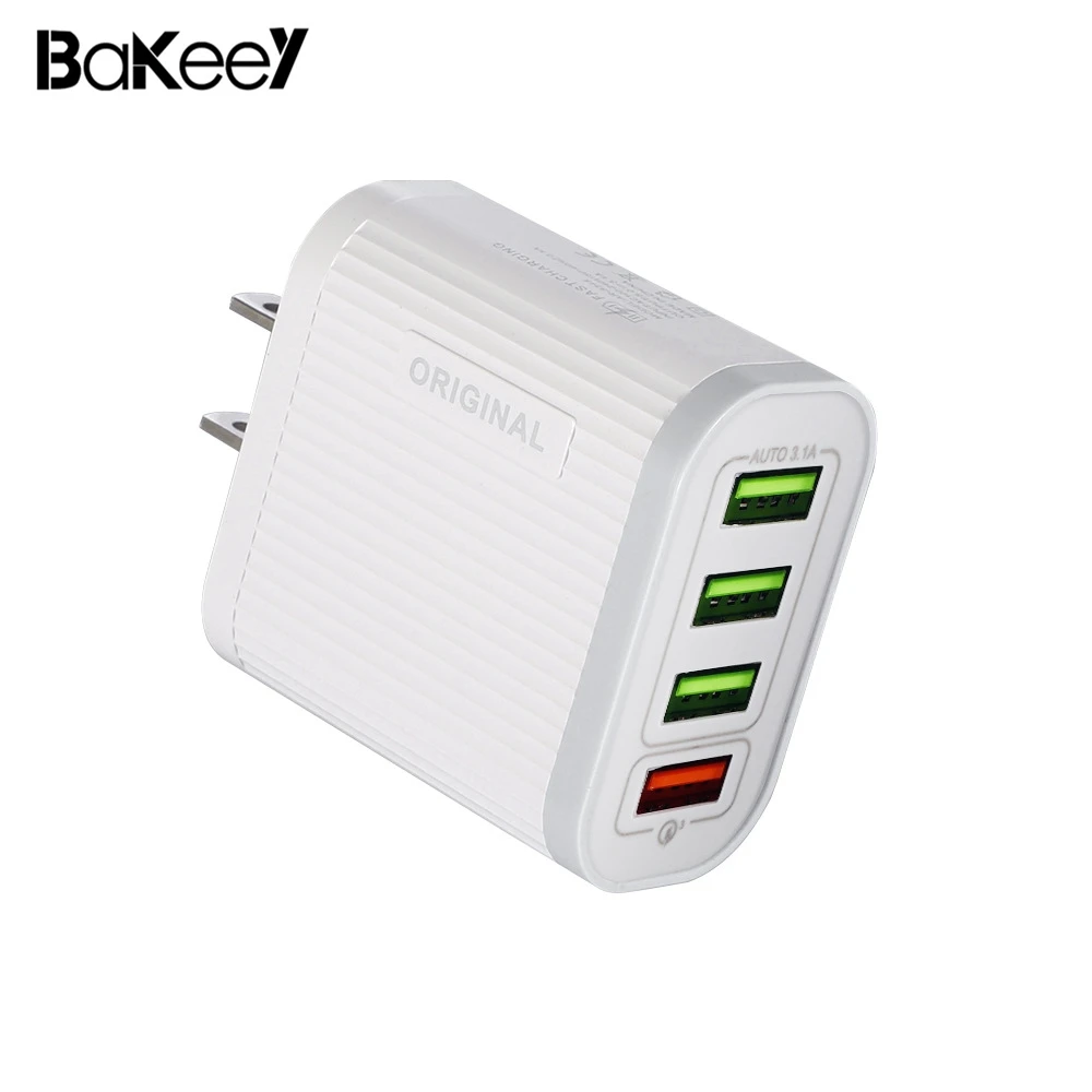 Bakeey многопортовый usb адаптер для зарядного устройства QC3.0 3A Быстрая зарядка